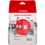 Tinteiro Canon Pack Photo Value PG-560XL Preto, CL-561XL Tricolor e Papel Fotográfico Gloss 3712C004