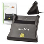 Nedis Leitor SmartCard p/ Cartões Identificação/Cidadão/DNI USB2.0 Black
