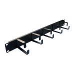 MicroConnect Painel Frontal Guias Cabos 5 Anilhas 40x60mm 1HU