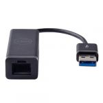 Dell Adaptador USB-A 3.0 (Macho) > Gigabit Ethernet (Femea) Preto | Fo - 470-ABBT