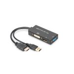 Digitus Conversor HDMI CABLE - DP+DVI+VGA M-F/F/F, 0.2MT