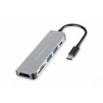 Conceptronic HUB 6-em-1 2x USB-A 3.0 USB-C PD HDMI - DONN02G