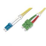 Digitus FO patch cord, duplex, SC (APC) to LC (PC) SM OS2 09/125 u, 5 m Length 5 m - DK-292SCA3LC-05