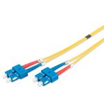 Digitus FO patch cord, duplex, SC to SC SM OS2 09/125 u, 10 m Length 10m - DK-2922-10