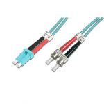 Digitus FO patch cord, duplex, LC to ST MM OM3 50/125 u, 10 m Length 10m, Class OM3 - DK-2531-10/3