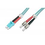 Digitus FO patch cord, duplex, LC to ST MM OM3 50/125 u, 1 m Length 1m, Class OM3 - DK-2531-01/3