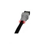 PatchSee patch cord, CAT 6 U-FTP Cu, LSZH, AWG 26, length 3.1 m, grey boot, black cable, packaging unit 6 pcs. - PK-6-F-10