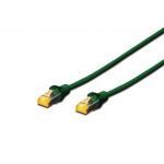 Digitus CAT 6A S-FTP patch cable, Cu, LSZH AWG 26/7, length 5 m, color green - DK-1644-A-050/G