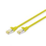 Digitus CAT 6A S-FTP patch cable, Cu, LSZH AWG 26/7, length 0.5 m, color yellow - DK-1644-A-005/Y