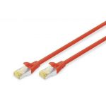Digitus CAT 6A S-FTP patch cable, Cu, LSZH AWG 26/7, length 0.5 m, color red - DK-1644-A-005/R