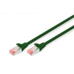 Digitus CAT 6 S-FTP patch cable, Cu, LSZH AWG 27/7, length 10 m, color green - DK-1644-100/G