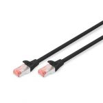 Digitus CAT 6 S-FTP patch cable, Cu, LSZH AWG 27/7, length 5 m, color black - DK-1644-050/BL