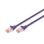 Digitus CAT 6 S-FTP patch cable, Cu, LSZH AWG 27/7, length 2 m, color violet - DK-1644-020/VI