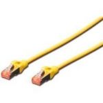 Digitus CAT 6 S-FTP patch cable, Cu, LSZH AWG 27/7, length 0.25 m, color yellow - DK-1644-0025/Y