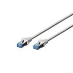 Digitus CAT 5e SF-UTP patch cable, PVC AWG 26/7, length 15 m, color grey - DK-1532-150