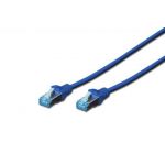 Digitus CAT 5e SF-UTP patch cable, PVC AWG 26/7, length 2 m, color blue - DK-1532-020/B
