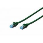 Digitus CAT 5e SF-UTP patch cable, PVC AWG 26/7, length 1 m, color green - DK-1532-010/G