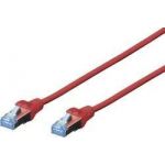 Digitus CAT 5e SF-UTP patch cable, Cu, PVC AWG 26/7, length 10 m, color red - DK-1531-100/R