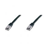 Digitus CAT 5e SF-UTP patch cable, Cu, PVC AWG 26/7, length 10 m, color black - DK-1531-100/BL