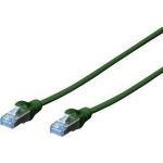 Digitus CAT 5e SF-UTP patch cable, Cu, PVC AWG 26/7, length 5 m, color green - DK-1531-050/G