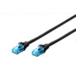 Digitus CAT 5e U-UTP patch cable, PVC AWG 26/7, length 10 m, color black - DK-1512-100/BL