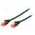 Digitus CAT 5e U-UTP patch cable, PVC AWG 26/7, length 0.5 m, color green - DK-1512-005/G