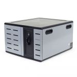 Ergotron Zip12 Charging Desktop Cabinet -Unidade gabinete para 12 tablets / portáteis -aço -preto, prata -tamanho tela até 14 - DM12-1012-2