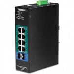 Trendnet Switch 10-port Industrial Gbit Poe+ L2 Metal IP30 TI-PG102I