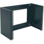 Digitus 8U wall mounting patch bracket, 360.8x528x225 mm adjustable depth, color black (RAL 9005) color black (RAL 9005) - DN-19 PB-8U-SW