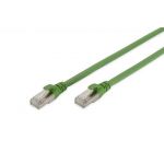 Digitus CAT 6A S-FTP patch cord, Cu, PUR AWG 26/7, length 1.00 m, color green (similar to RAL 6018) - DK-1644-A-PUR-010