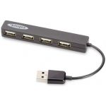 Ednet Notebook USB 2.0 Hub 4-Port , Plug & Play Transfer speed 480Mbps - 85040