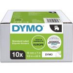 1x10 Dymo D1 Label 12mmx7m Black To White 2093097