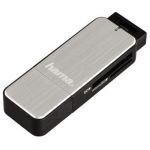 Hama USB 3.0 Multi Leitor Cartões Sd/microsd Alu Black/silver - 123900