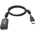 VISION 5m Black USB 2.0 extension cable - TC 5MUSBEXT+/BL