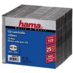 Hama 1x25 CD-Leerhülle CD-Box- Slim preta - 51167