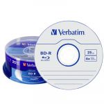 Verbatim 1x25 BD-R Blu-Ray 25GB 6x Speed Datalife. - 43837