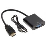 Logilink Conversor HDMI Macho -> VGA Femea + Audio (Jack 3,5mm) - CONV-161