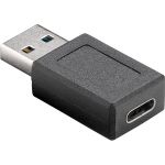 Goobay Adaptador USB A 3.0 Macho -> USB-C Fêmea (Preto) - 45400