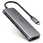 Ugreen Adaptador CM136 USB-C para 3xUSB 3.0 + HDMI + USB-C Cinzento 50209