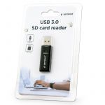 Gembird Leitor de Cartões Compacto USB 3.0 - UHB-CR3-01