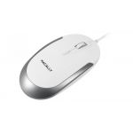 Macally Rato DynaMouse USB White/Silver 2400 dpi - 8720143040443