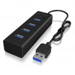 Icy Box Hub USB A - 4x USB A (Preto) - IB-HUB1409-U3