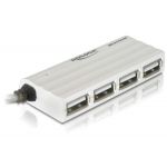 Delock Hub USB 2.0 4 Portas (Branco) - 87445