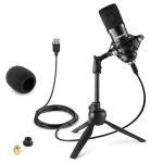 Vonyx Microfone Condensador usb de Estúdio (CM300B) Preto - 173.506