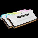 Memória RAM Corsair 16GB Vengeance RGB Pro SL 2x 8GB DDR4 3600MHz CL18 White - CMH16GX4M2D3600C18W