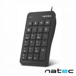 Teclado Natec Numérico USB Portátil 23 Teclas c/ Cabo 1.45m - NKL-1333
