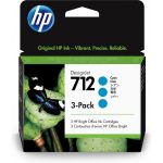 Tinteiro HP 712 3-Pack 29-ml Cyan