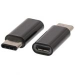Valueline Adaptador USB 2.0 Micro B Fêmea - C macho de 0,15 m en color negro VLCP60910B