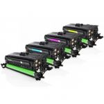 Pack 4 Toners HP CE400X/CE401A/CE402A/CE403A Quality Compatível