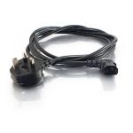 C2G Universal Power Cord - Cabo de alimentaçao - IEC 320 EN 60320 C13 - BS 1363 (M) - 2m